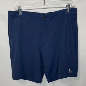 Penguin Navy Blue Shorts with Logo